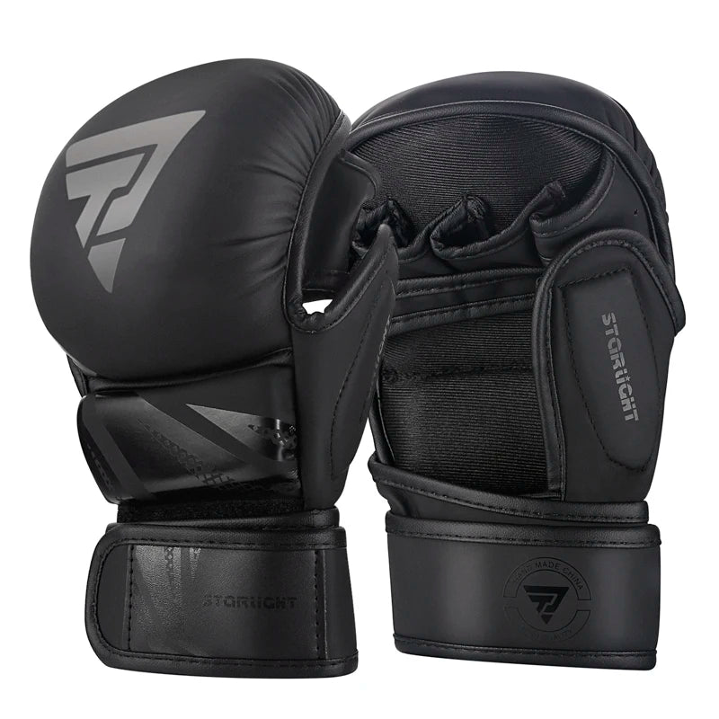 Guantes de MMA – Palma Abierta, Protección de Nudillos y Máximo Agarre