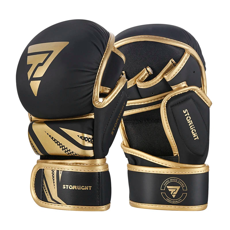 Guantes de MMA – Palma Abierta, Protección de Nudillos y Máximo Agarre